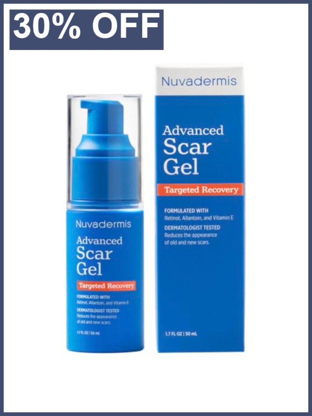 Scar Cream Gel for Surgical Scars Retinol Vitamin E 1.7oz
